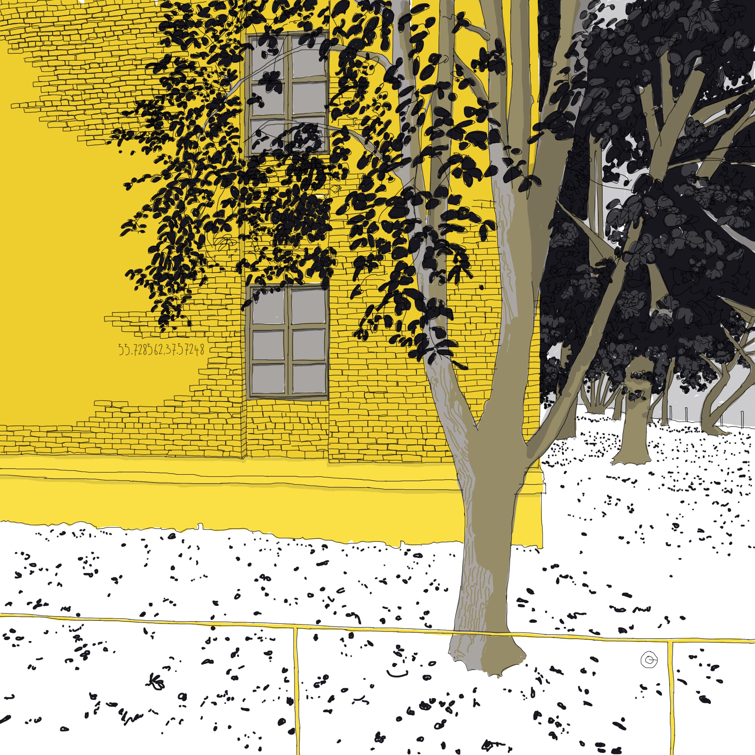 Illustration Tirage d'art de La Série Voyaginaire Moscou 01