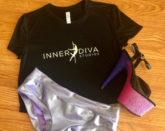 Holographic Pole Dance Crop Top - Inner Diva Studios