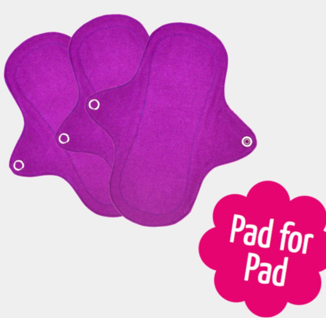 Organic Cotton Reusable Sanitary Panty Liners Etsy