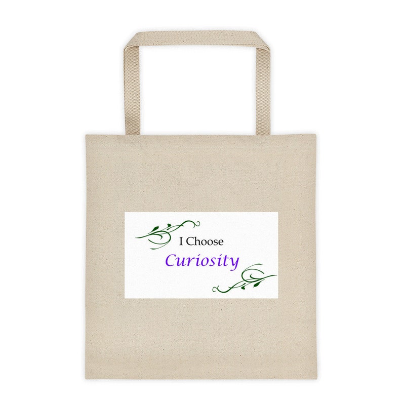The \u201cI Choose Curiosity\u201c Reusable Grocery or Tote Bag