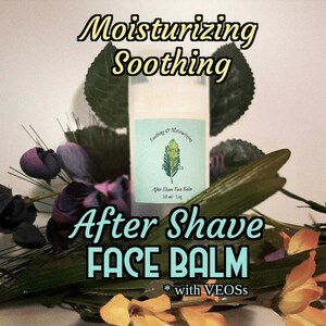 Revitalizing and Soothing, Men&#39;s &quot;After Shave Face Balm&quot;,Natural,Moisturizing with Vitalizing Essential Oils (VEOs),SPF,does not clog pores