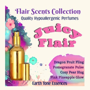 Divine Specialty/Gourmand Perfume & Body Spray,"Juicy Flair" with Natural Essential Oils,hypoallergenic Scents,Women's Custom fragrance gift