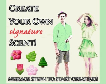 Custom Made Perfume,Cologne,"Create Your Own Signature Scent", with Essential Oils,Natural Body&Hair Mist Spray,Personalised Fragrance Gift
