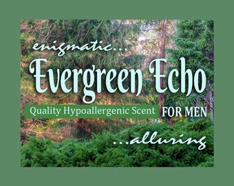 Cologne Roll-on & Body Spray, Fir, Cedarwood, Citrus, White Flowers,"Evergreen Echo",Scent with Natural Essential Oils,Men's Gift Fragrance