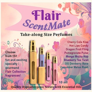 Designer,Specialty/Gourmand Perfumes,"Flair ScentMate",Refillable,Womens Gift Fragrance,Essential Oils,Body & Hair Mist spray,trendy  Scents