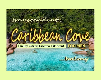 Cologne Roll-on & Body Spray Clary Sage,Ananas,Sandalwood "Caribbean Cove For Men"Essential Oils-Body+Hair Mist 30/60/65(60+5)ml,Roll-on10ml