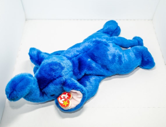 royal blue elephant beanie baby