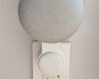 Soporte para toma de corriente Google (Nest) Home Mini (compatible con Gen. 1 y 2)