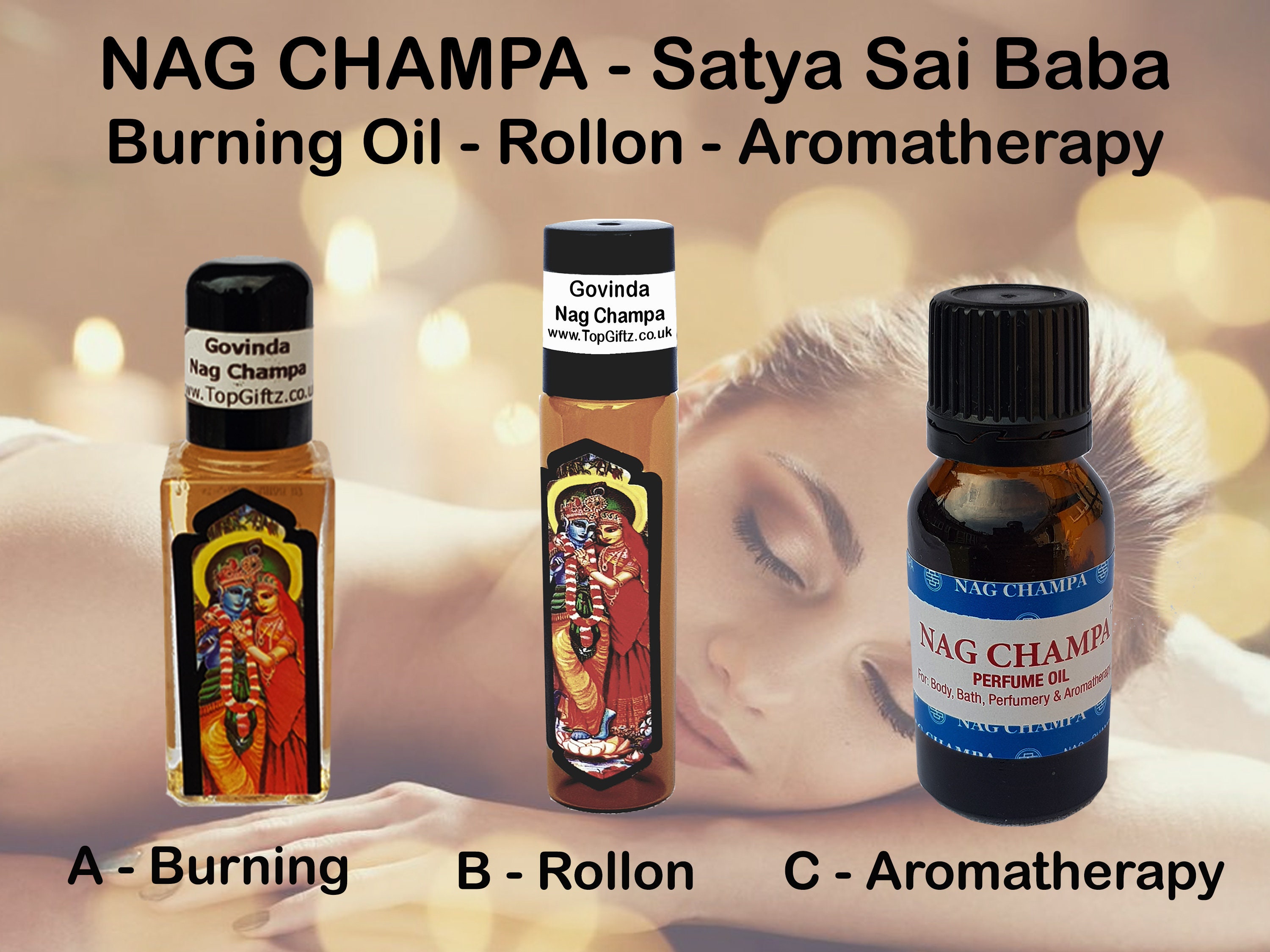 NAG CHAMPA ATTAR Essential Oil Perfume Fragrance No Synthetics