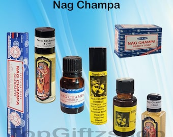 Nag Champa Oil Roll-on Essential Aromatherapy Incense Sticks Blend Perfume Indian Traditional Aroma