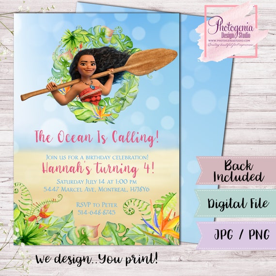 DIGITAL FILE Luau Beach Party Invitation U PRINT