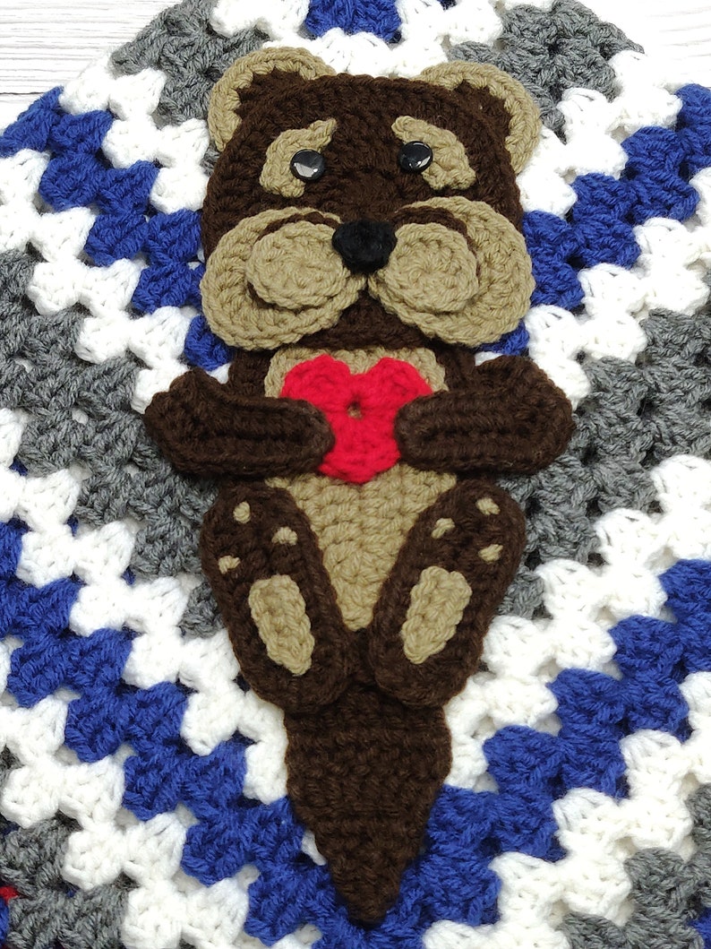 Made To Order Otter Crochet Otter Baby Blanket Baby Otter