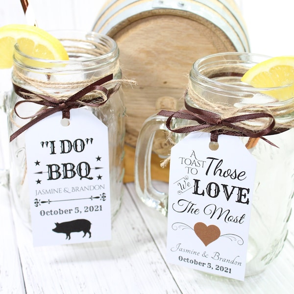 Mason Jar Favor Tag Etsy