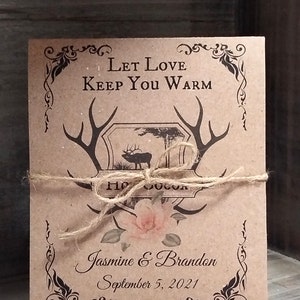 Wedding Hot Chocolate Deer Hot Cocoa Favors Wedding Hot Chocolate Cocoa Favor Wedding Hot Cocoa Gift Hot Chocolate Gift Wedding Favor