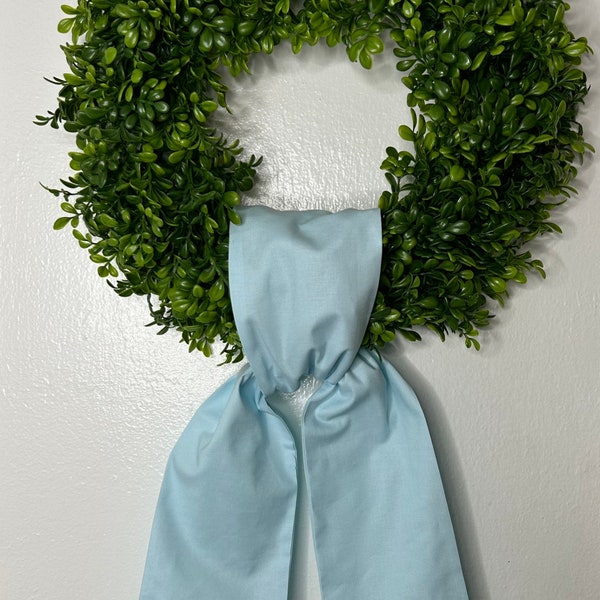 Blank Wreath Sash for Embroidery Sash for Monogram Blank Sash Baby Blue  Plain  Wreath Scarf Tan Wreath Sash for Monogram Initial