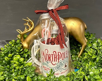15 oz  Personalized North Pole Mug/North Pole hot Chocolate Tumbler/Personalized Christmas north pole hot cocoa mug/custom santas North Pole