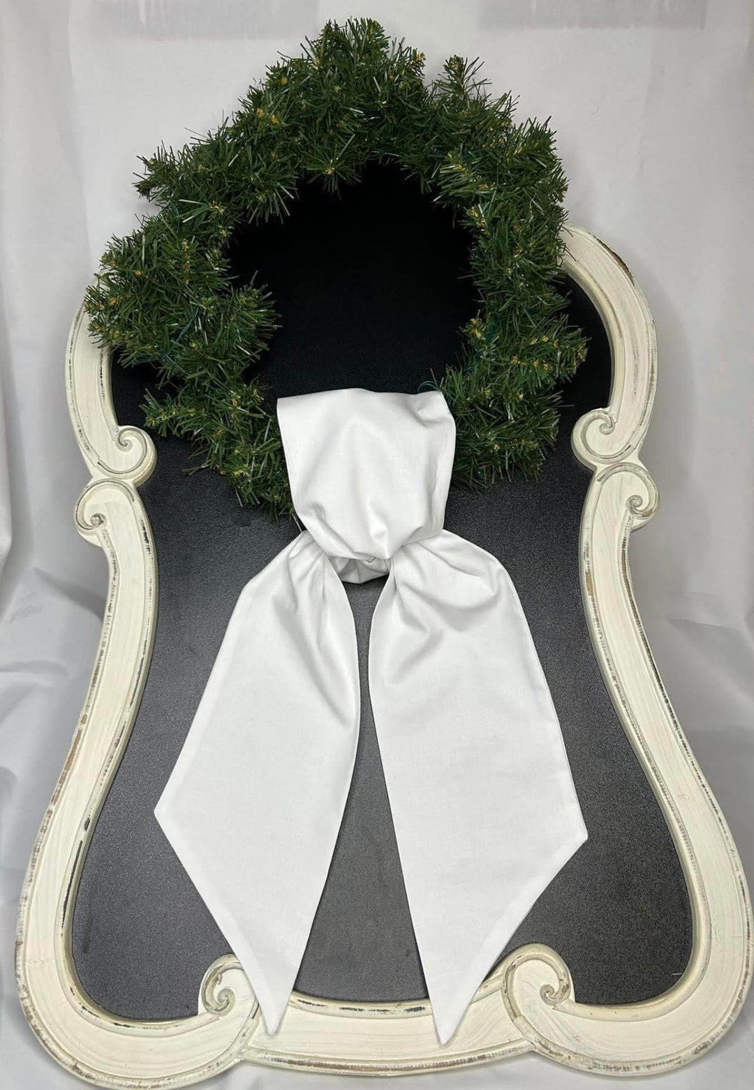 Cotton Wreath Sash, Christmas Wreath Sash, Door Hanger, Blanks for