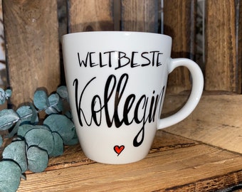 Weltbeste Kollegin Tasse-handbemalt