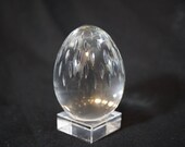 Baccarat Crystal Egg w Stand
