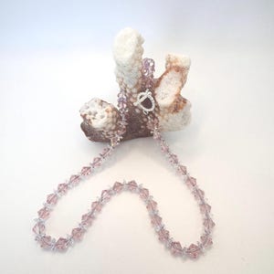 Light Pink AB Crystal Choker Necklace, Sparkly Bridal Jewelry, Elegant Crystal Necklace