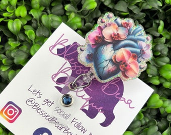 Anatomical Heart Badge Reel | Cardiology Badge Holder