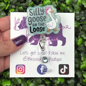 Silly Goose Badge Reel | Funny Badge Holder