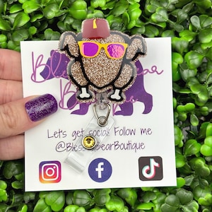 Turkey Friend Badge Reel | Funny Thanksgiving Badge Holder