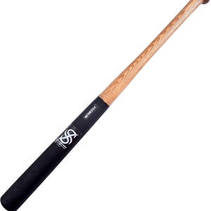 Eschenholz Baseballschläger: Schwarzer Lauf, Naturholzgriff