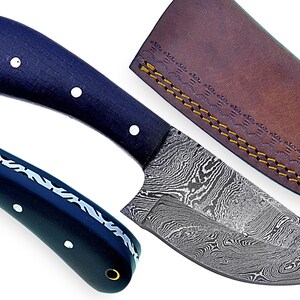 Custom Handmade Damascus Steel Hunting Knife / Skinning Knife SS-17335