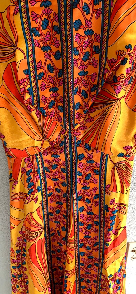 Vintage psychedelic jumpsuit sz S deadstock - image 2