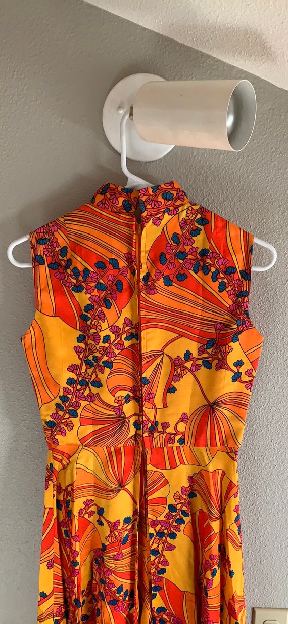 Vintage psychedelic jumpsuit sz S deadstock - image 6