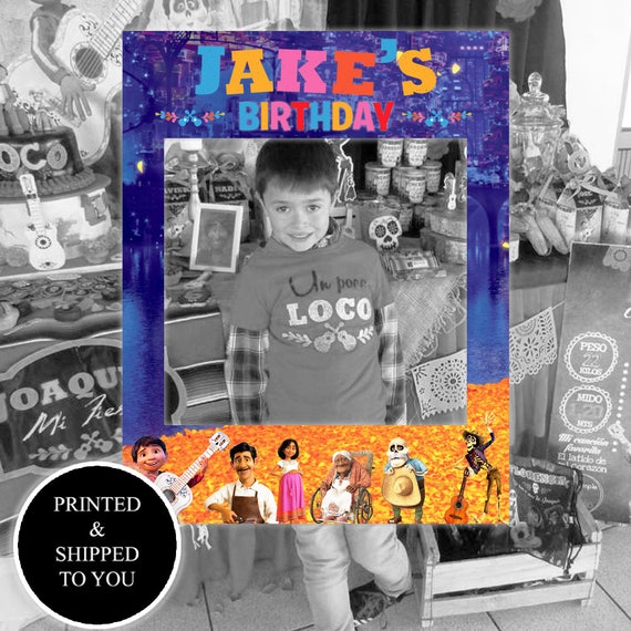 Free Disney Coco Birthday Party Frame Image 0