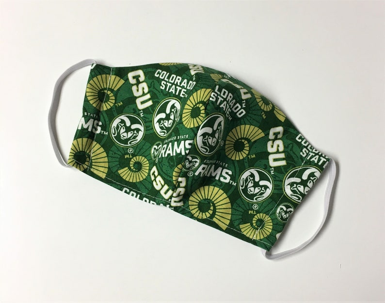 CSU Face Mask Colorado State University Mask Rams Face Mask Etsy