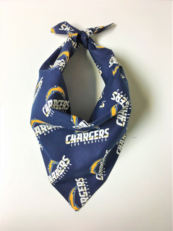 Los Angeles Chargers Retro Dog Bandana Large Los Angeles Chargers Retro Dog Bandana Large