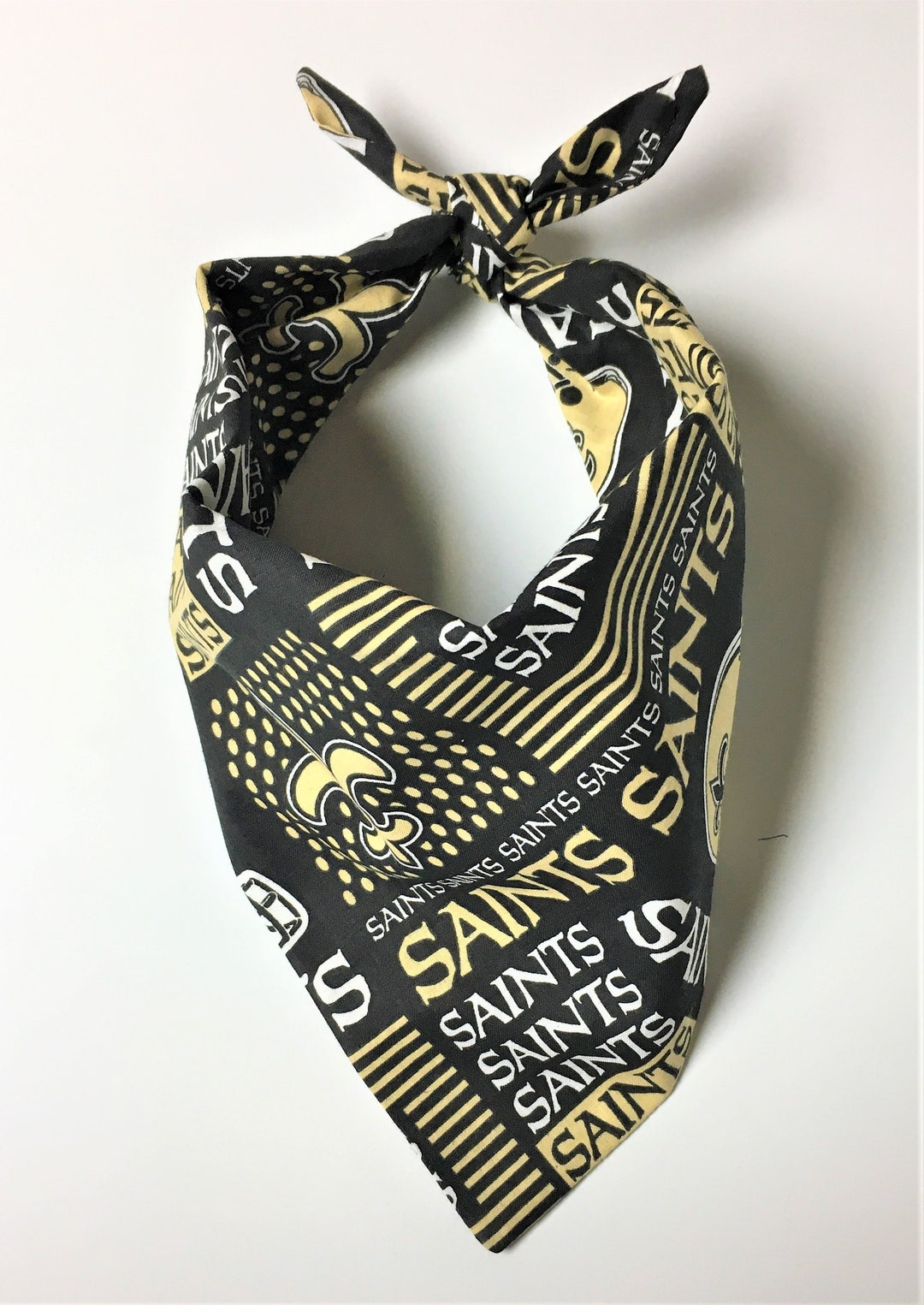 Dog Bandana Saints Dog Bandana New Orleans Saints Bandana Etsy