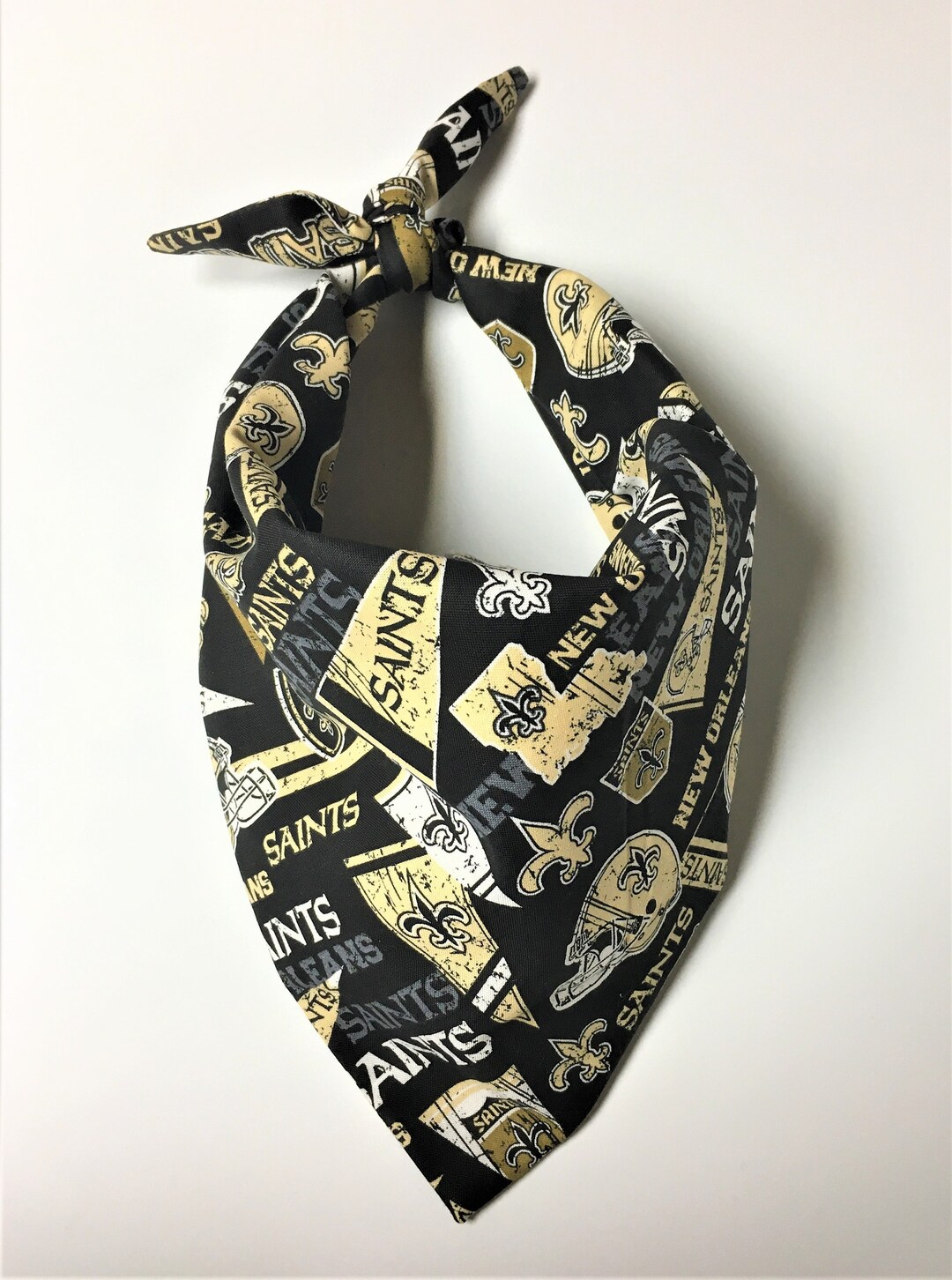 Dog Bandana Saints Dog Bandana New Orleans Saints Bandana Etsy