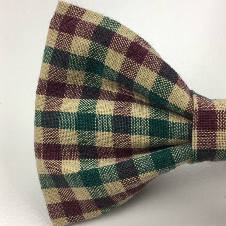 Cat Bow Tie Dog Neckwear Winter Dog BowTie Plaid Dog Bow Tie Christmas Dog Bow Tie Plaid Dog Bow Tie Dog Bow Pet Bow Tie