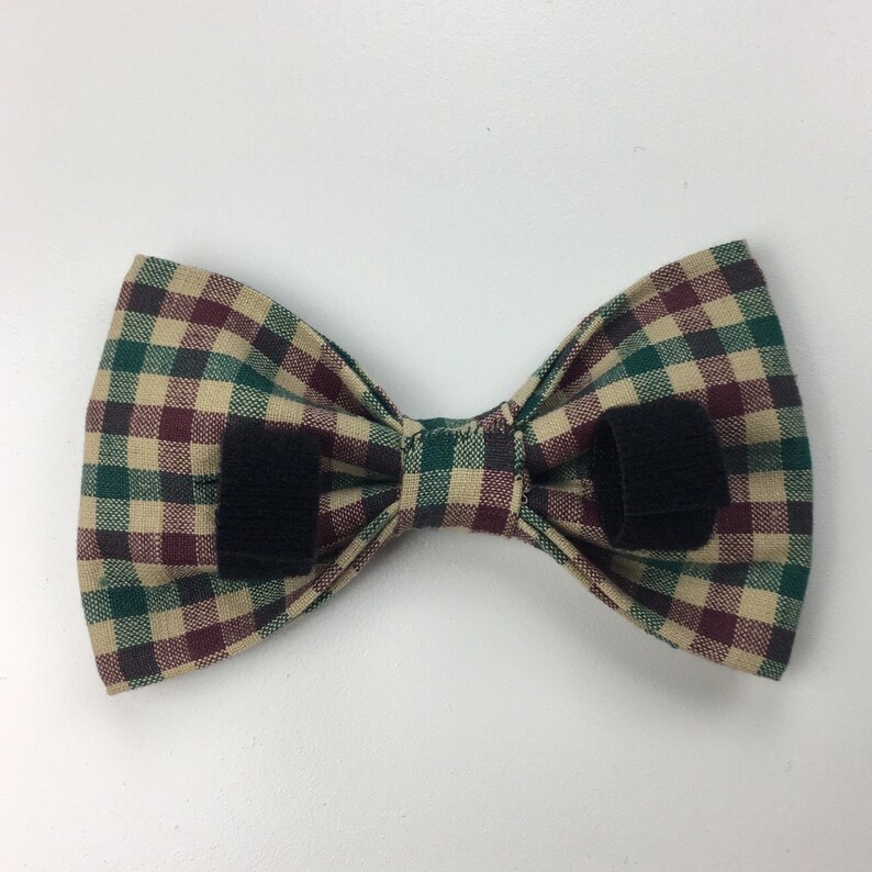 Cat Bow Tie Dog Neckwear Winter Dog BowTie Plaid Dog Bow Tie Christmas Dog Bow Tie Plaid Dog Bow Tie Dog Bow Pet Bow Tie