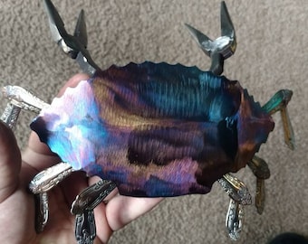 Hand crafted Metal blue crab