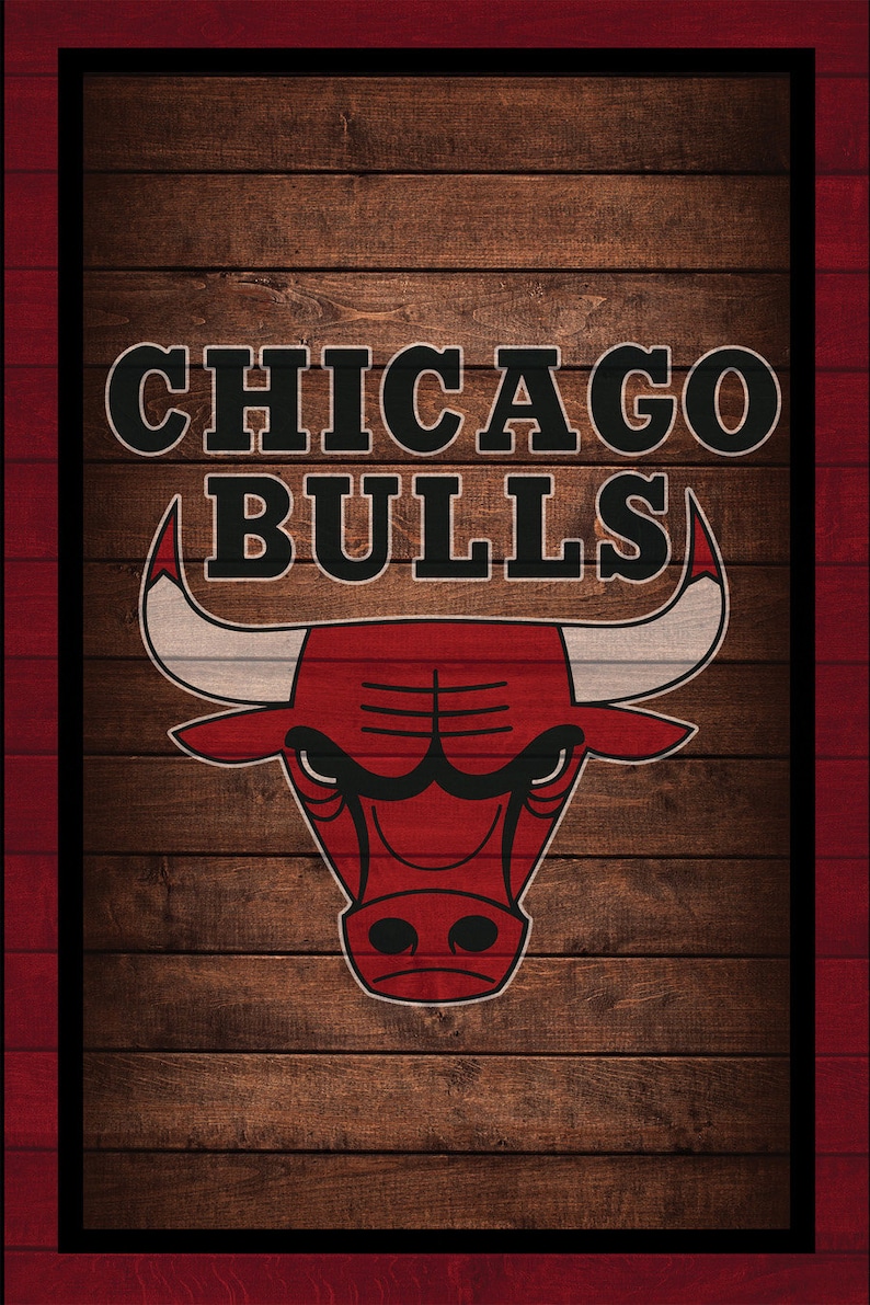 Chicago Bulls High resolution digital poster file Etsy