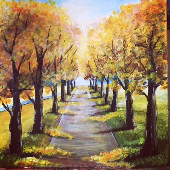 Acrylic Painting Autimn Vibes Custom Paintings Drawings And Digital Art - 
