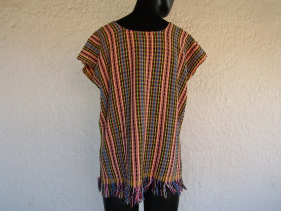 Multicolored Woven Blouse/ Medium/Large/ 70's, 80… - image 5