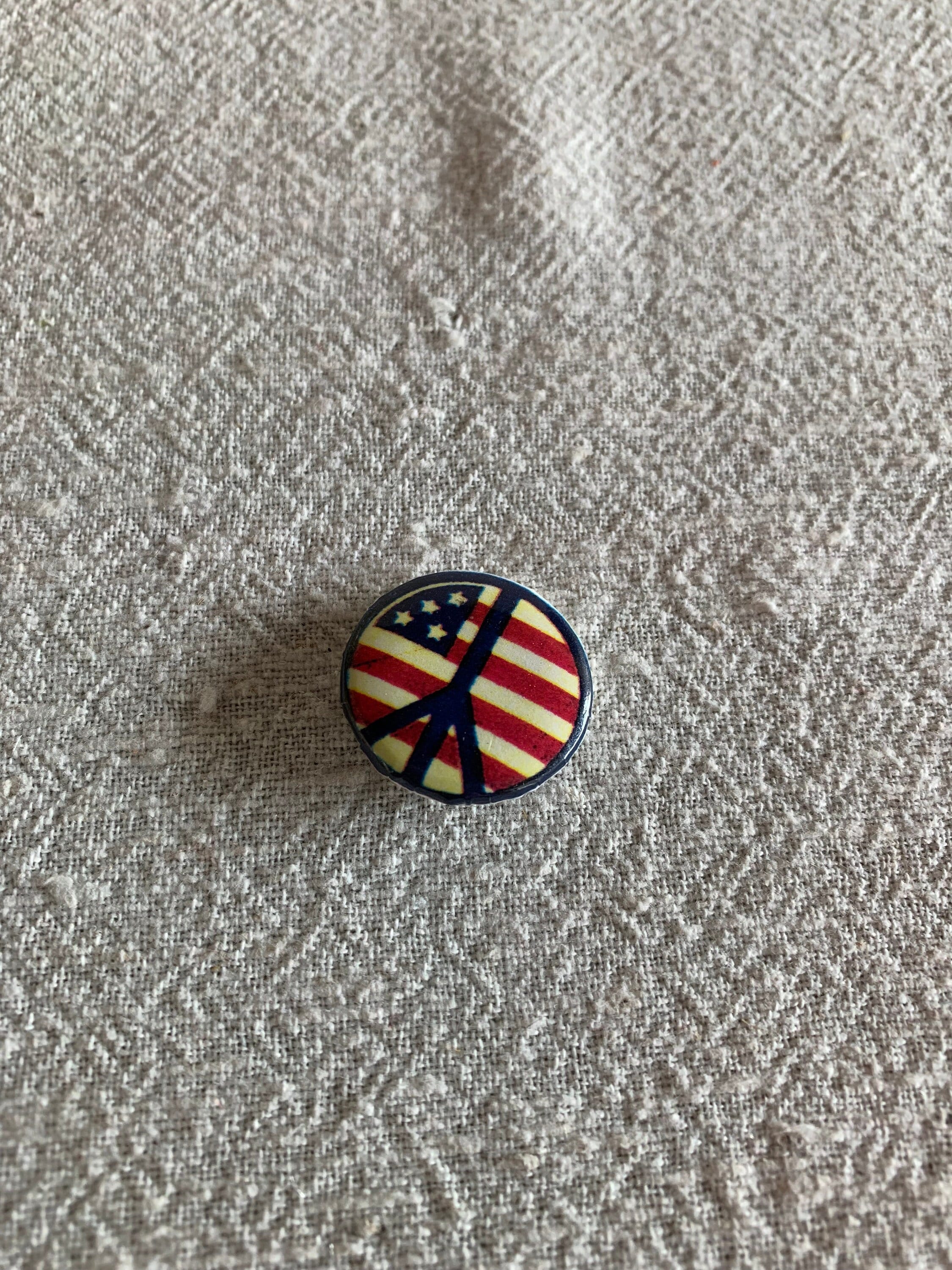 Vintage Protest Vietnam War Draft Hippie Counter Culture Pin