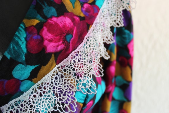 Bright Magenta, Turquoise and Goldenrod Dress wit… - image 3