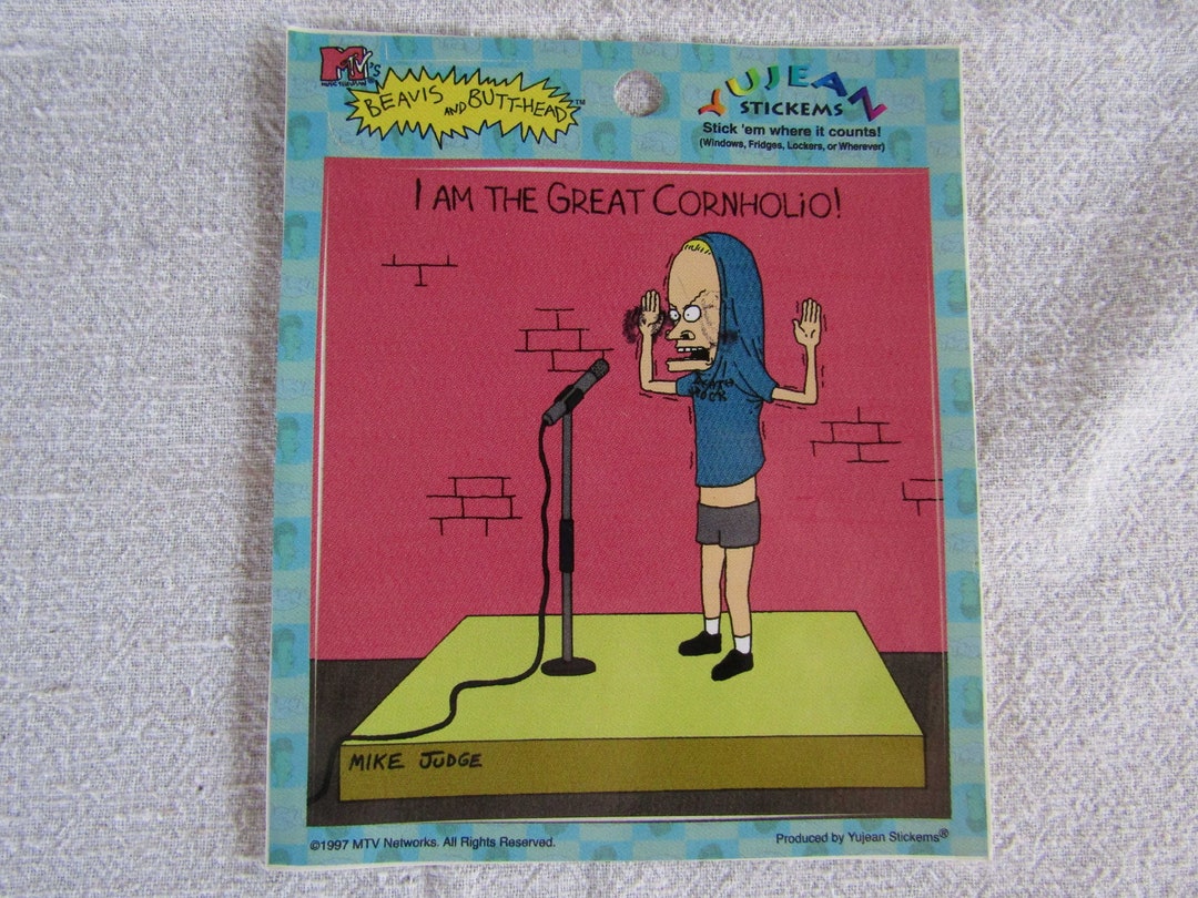 I Am the Great Cornholio Sticker/ 90's Fashion/ Vintage Etsy