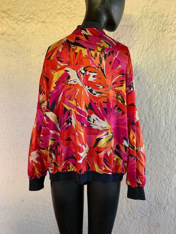 Bright Abstract Pattern Jacket / Extra Large /  8… - image 6