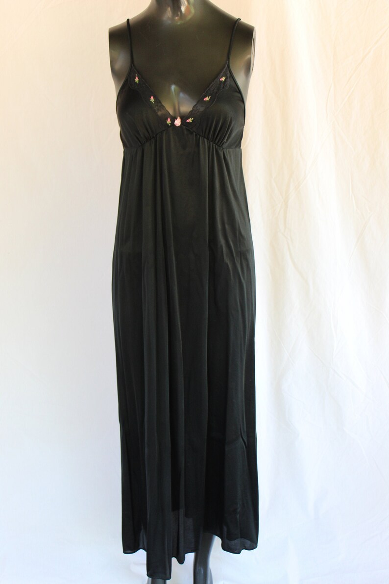 spaghetti strap long nightgown