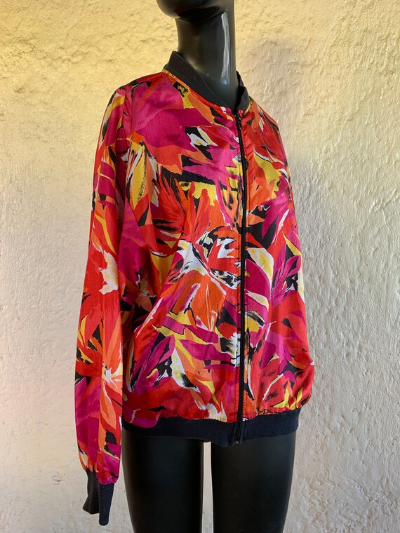 Bright Abstract Pattern Jacket / Extra Large /  8… - image 3