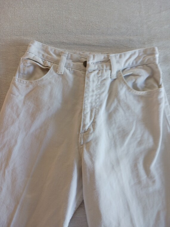 Guess by Georges Marciano White Denim / 28 / 80's… - image 3