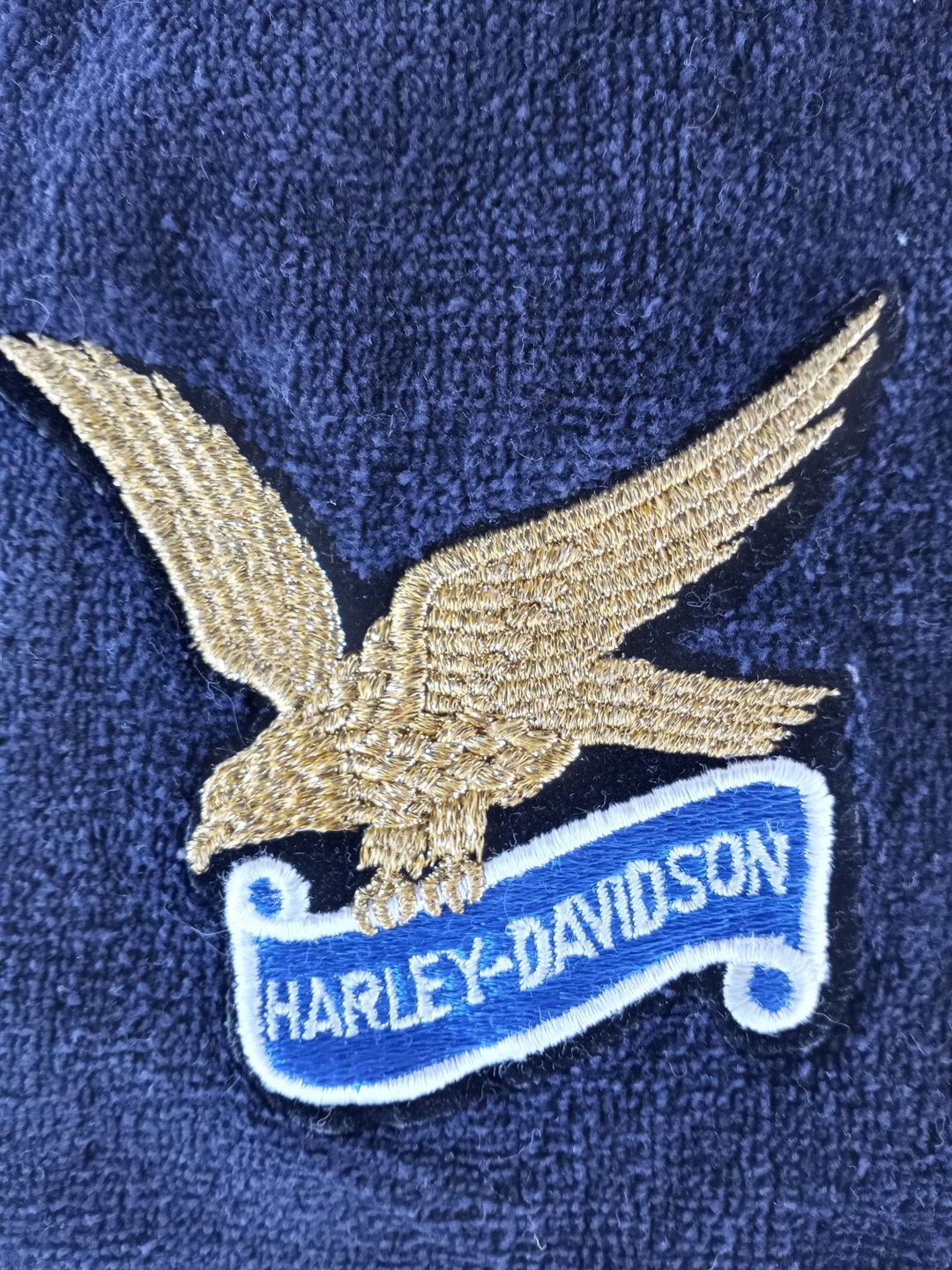 Harley Davidson Hand Towels / Set of 2 / 15 X 24 / 80's Fashion